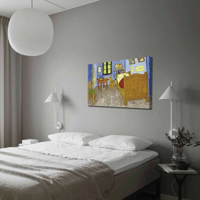 Wallity Lienzo Decorativo Van Gogh El dormitorio de Arles 70 x 100 cm